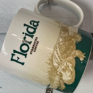 Starbucks Florida Mug Green and Beige Design